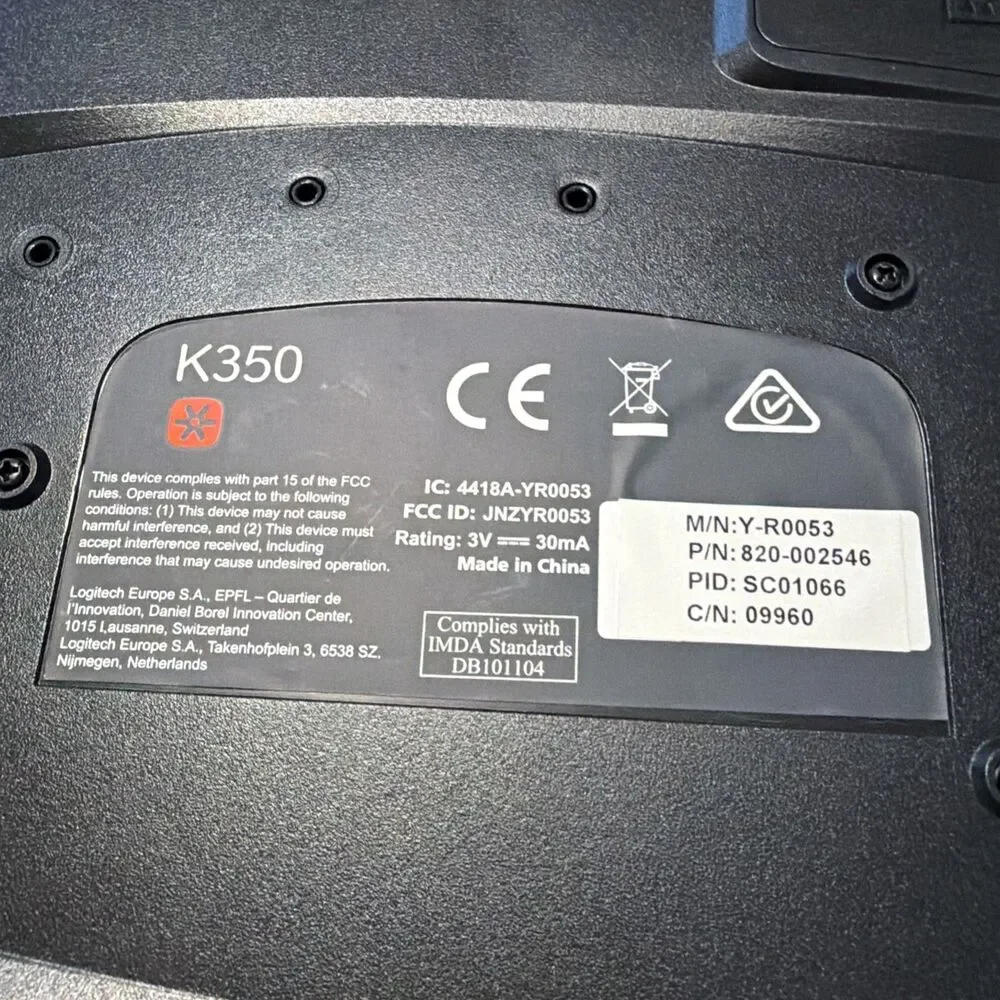 Logitech k350 wireless